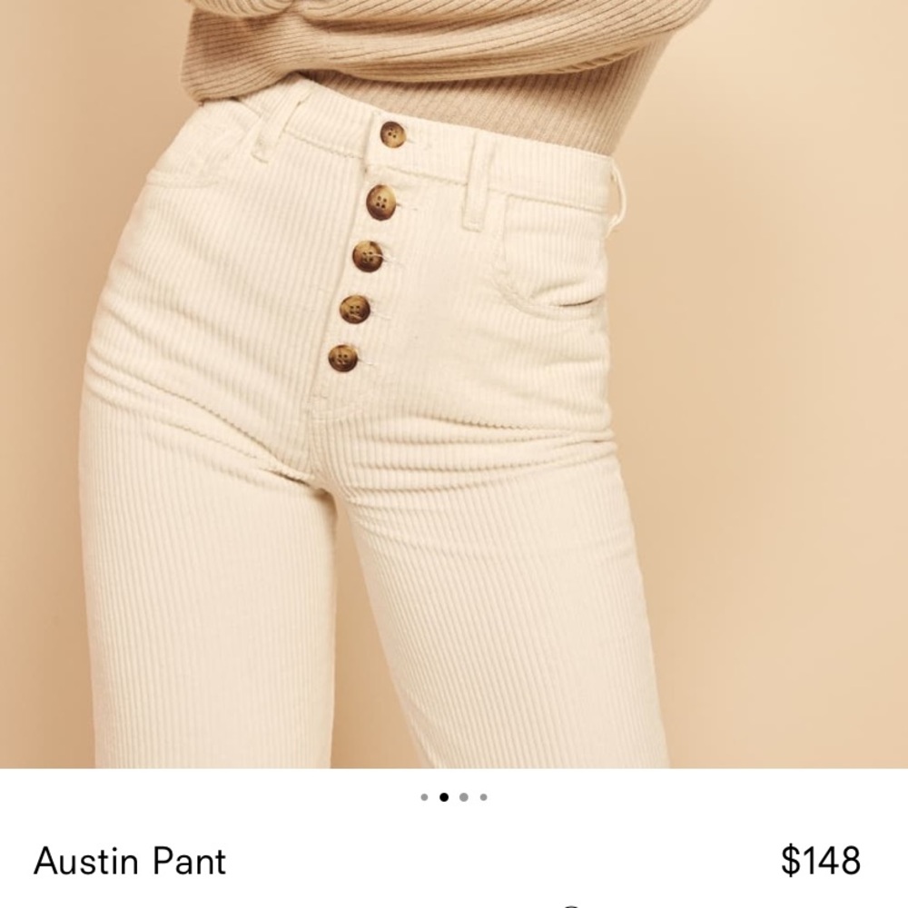 Reformation Austin Pant - Ivory